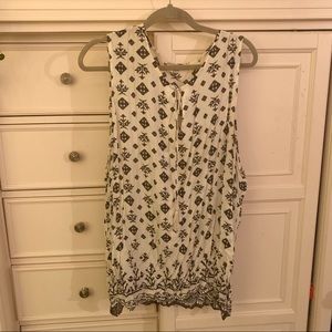 Black and white tank top